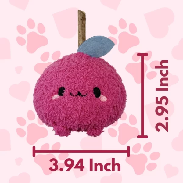 Clawcove Onion Silvervine Cat Toy Dimensions - Size and Shape Details for Cats and Kittens Dimensions of Clawcove Onion Silvervine Cat Toy for cats, showing the size and shape of this durable plush toy.