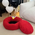 Removable Cushion of Dopamine Sesame Street Cat Bed for Cleaning