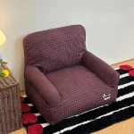 Comfy Resting Spot - Red Plaid Sofa