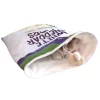 A cat playing inside the crinkle sack, enjoying the rustling sound.